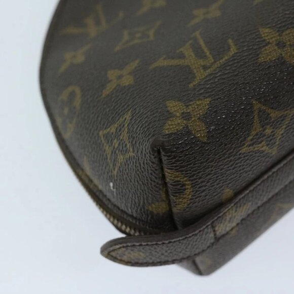 LOUIS VUITTON Monogram Trousse Demi Ronde Cosmetic Pouch M47520 LV Auth 67715 - Picture 2 of 14